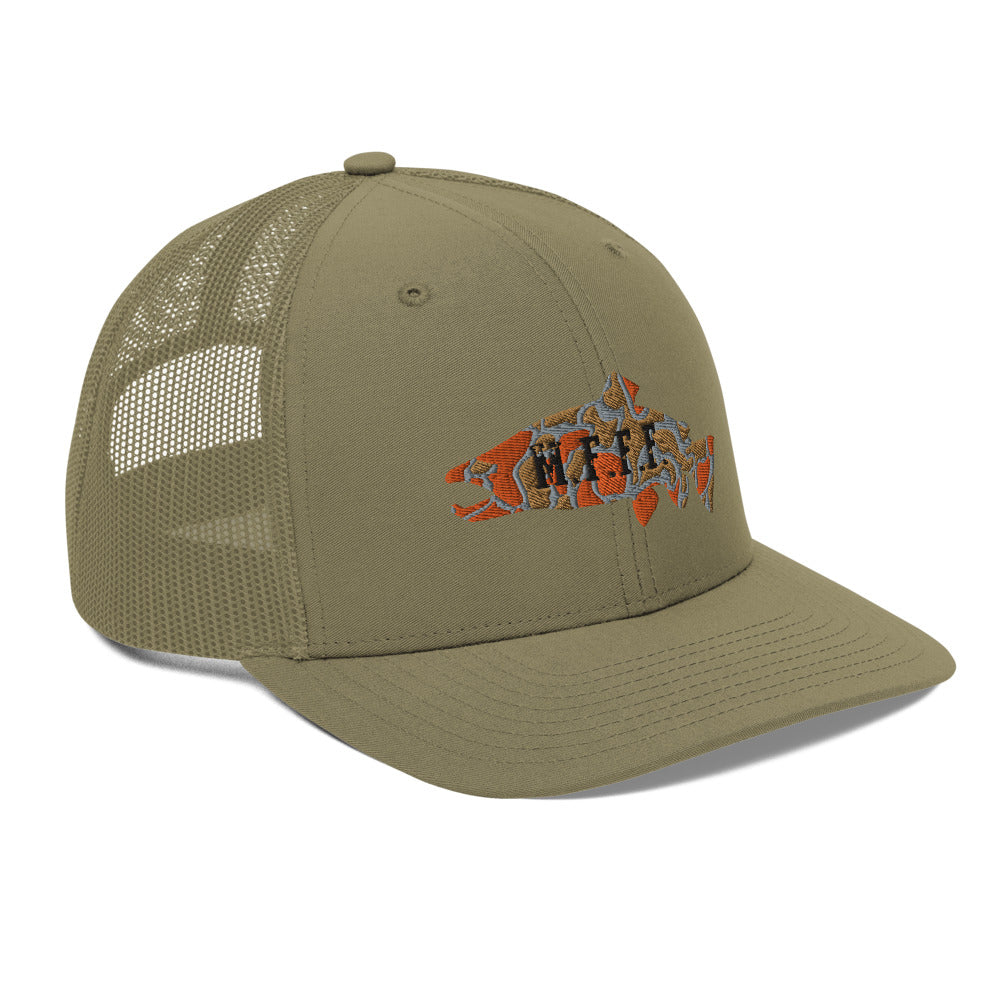 Camo Hog Embroidered Trucker Cap