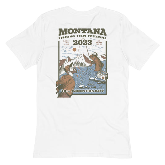2023 poster design "A Decade Deep" Unisex Pocket T-Shirt