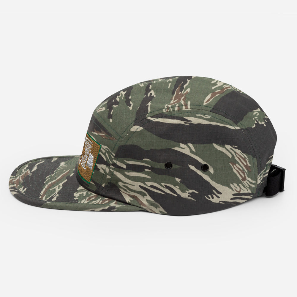 Tiger Camo Five Panel Camp Cap