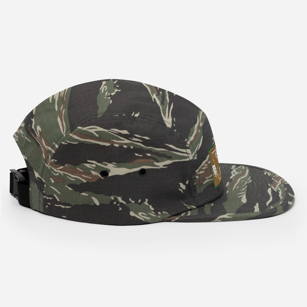 Tiger Camo Five Panel Camp Cap